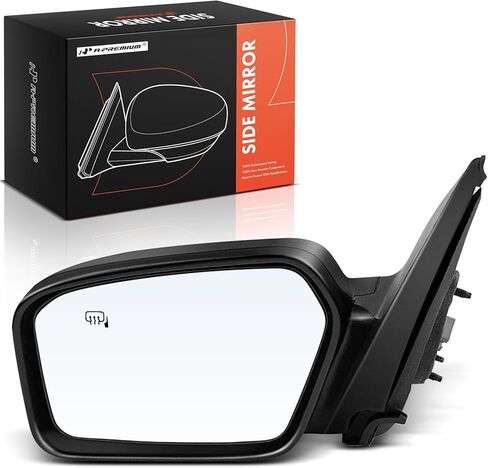 A-Premium Driver Side Power Door Mirror - Compatible with Ford Fusion & Mercury Milan, 2006-2010 - Heated, Non-Folding, Black Outside Rear View Mirror w/Puddle Light - Replace# 6E5Z17683B in Saudi Arabia