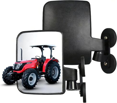 2PCS Universal Magnetic Mirrors for Tractor, 6.9" × 4.11" Magnetic Tractor Side Mirrors for Forklifts, Trucks, Lawn Mowers, Farm Equipment in Saudi Arabia