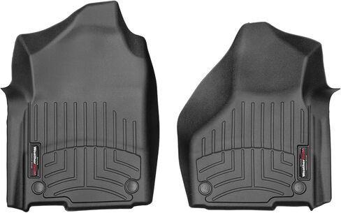 Weathertech Custom Fit FloorLiners for RAM Ram 4500/5500, Ram 4500/5500, Ram Truck 4500/5500-1st Row (4415801), Black in Saudi Arabia