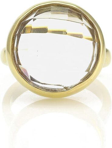 خاتم كوارتز - خاتم أنيق للنساء - خاتم كريستال مصنوع يدويًا - مجوهرات حرفية بحجم قابل للتخصيص مع صندوق فاخر in Kuwait