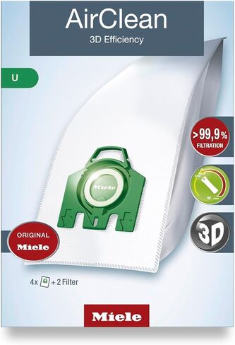 Miele AirClean 3D FJM Vacuum Cleaner Bags, Pack of 4 in Kuwait