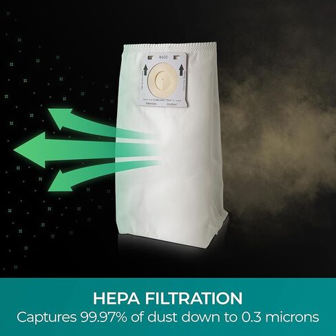 Kenmore IB600 HEPA Replacement Intuition Upright Vacuum Cleaner Bags for BU4022, BU4020, BU4018, BU4050, BU3040,White in Kuwait