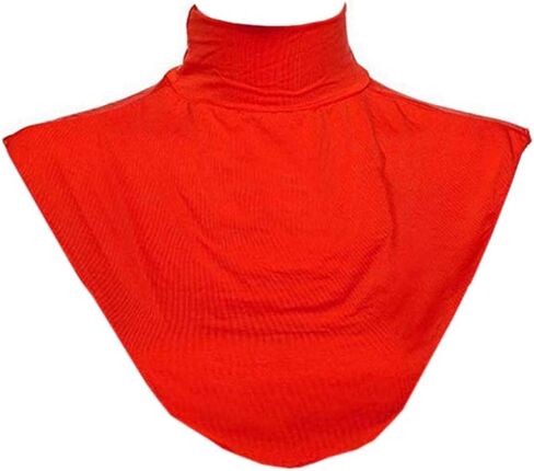 Vpang سترة نسائية إسلامية أنيقة بياقة كاذبة مشروط ذات ياقة مدورة وهمية نصف علوي بلوفر ديكي لتدفئة الرقبة in Kuwait