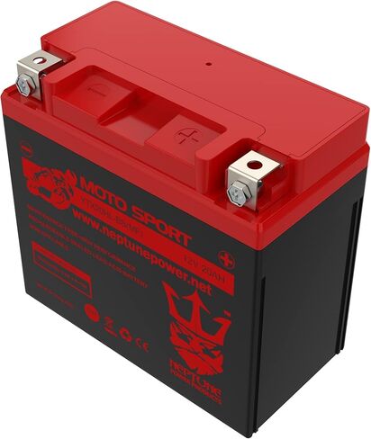 Neptune Power Professional YTX20HL-BS / YTX20L Battery Maintenance Free -(SLA) Sealed Lead Acid AGM ETX20HL BS Motorcycle Battery- Design-330CCA-13.67Lbs in Kuwait