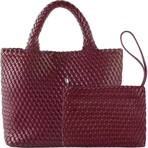 JINMANXUE Fashion Woven Bag Shopper Bag Travel Handbags and Purses Women Tote Bag Large Capacity Shoulder Bags in Kuwait