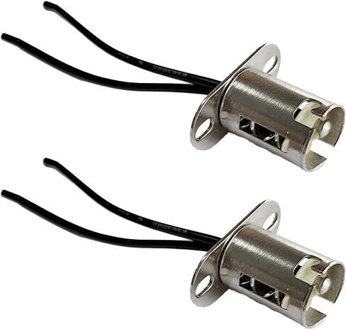 2PCS Car Light Bulb Socket, BA15D LED Light Bulb Snap-in Vehicle Light Bulb Base Adapter with Wire Connector, Auto Turn Signal Brake Lamp Socket, Universal for SUV RV Truck in Kuwait
