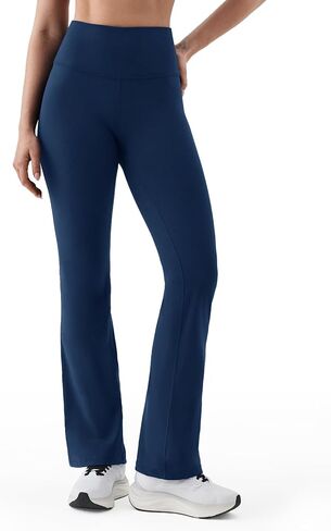 K-Swiss Flare Leggings for Women - Soft Stretchy High Waist Yoga Pants Workout Gym Casual in Saudi Arabia
