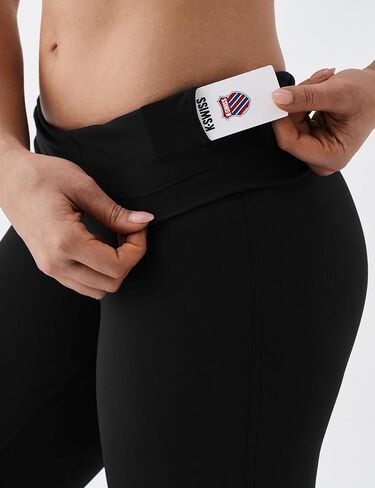 سراويل ضيقة K-Swiss Flare للنساء - سراويل يوجا ناعمة قابلة للتمدد عالية الخصر للتمرين في صالة الألعاب الرياضية كاجوال in Kuwait