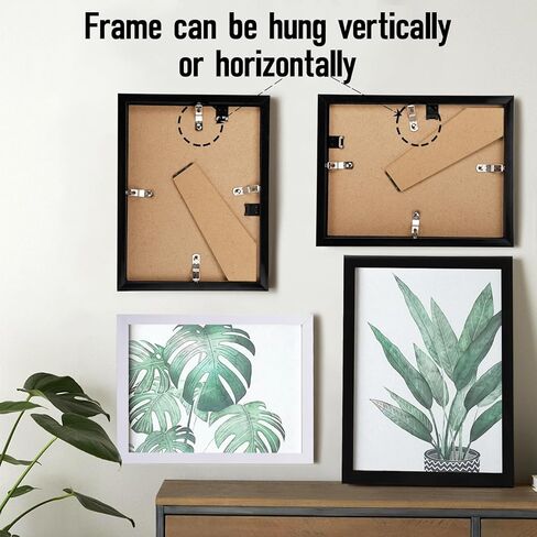 6x8 Picture Frame,Photo Frames with Plexiglass,Picture Frame Set for Wall Gallery,Wall Mounting or Tabletop Display,Black,5 Pack in Kuwait