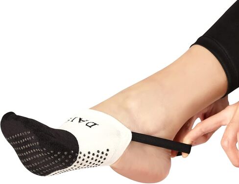 nanosase Slingback Yoga Socks, Pilates Fitness Half Socks, Non-Slip Breathable Daisy and Bella Footwear for Women. in Saudi Arabia