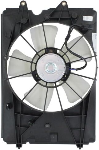 KarParts360 لسيارة Honda Pilot 2009-2015 مراوح التبريد للسائق وجانب الركاب | زوج | الرادياتير ومروحة مكثف مكيف الهواء | تصميم بمروحة واحدة | الدفع الرباعي | لـ HO3115149، HO3020101 | 19030RN0A51-PFM، 38616RN0A71 in Saudi Arabia