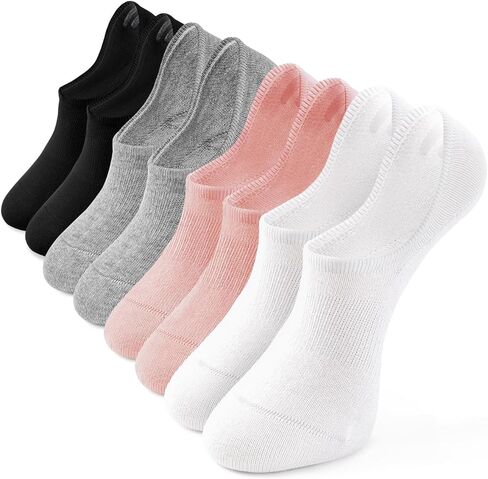 Breslatte 6pairs لا يوجد جوارب إظهار للرجال للرجال غير المنقوشين الجوارب غير المرئية للنساء الرياضة اليومية in Kuwait