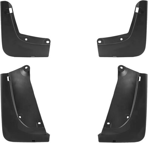 XUKEY 2025 New Tesla Model Y Juniper Mud Flaps All Weather Refresh Mud Guards Body Kits for Model Y 2025 2026 Accessories Fender Tire Protector Rear Front No Drilling Required, Carbon Fiber (Set of 4) in Saudi Arabia