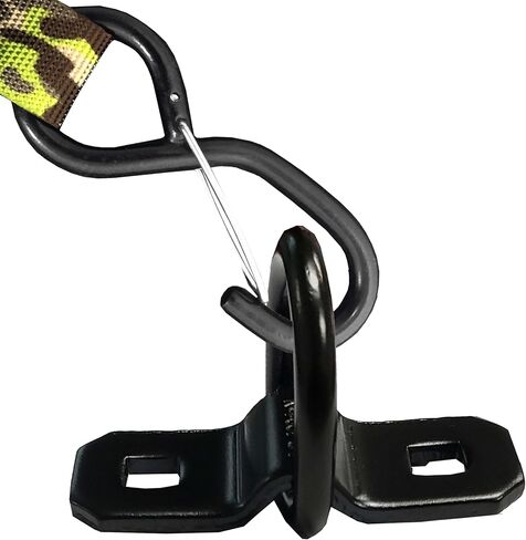 Everest Black Flip Anchor 2 Pack D Rings Tie Down Anchors Hooks Tie Down D Rings Trailer Anchor Lashing Rings for RV SUV Car Boats Motorcycles Surface Cargo Trailers Vans Trucks Mount in Saudi Arabia