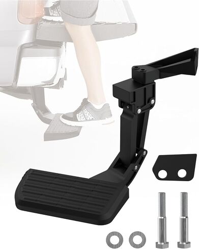 DEEAGLE Bed Step for Toyota Tacoma 2012 2013 2014 2015 2016 2017 2018 2019 2020 2021 2022 2023, Upgraded Aluminum Truck Tailgate Bed Step Retractable Bumper Foldable Pickup Truck Bedstep # PT392-35100 in Kuwait