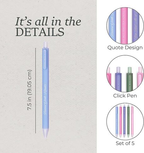 Steel Mill & Co Pastel Gel Pen Set, Cute Journaling Pens for Book Lovers, Librarians, and Romance Readers, Bookish Writing Pens (Book Club Tea Party) in Saudi Arabia