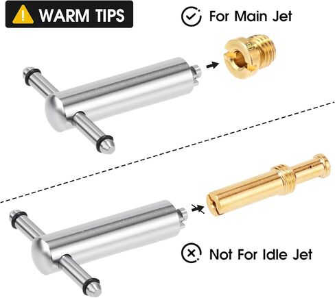19 Pieces Jet Assortment Kit with Main Jet Tool for Carburetor Replacement Parts for S&S Cycle Super B E G Carbs Carburetors in Kuwait