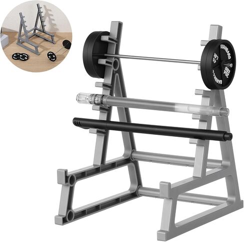 Squat Rack Pen Holder, Weight Rack Pen Holder for Desk Gym-Themed Office Desk Organizer, Mini Weight Racks Pencil Holders and Phone Stand for Fitness Lovers in Saudi Arabia
