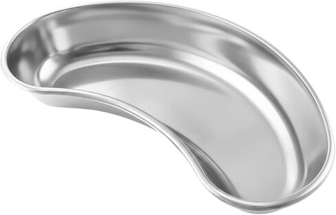 صينية الكلى الصغيرة المصنوعة من الفولاذ المقاوم للصدأ مقاس 6 بوصات وعاء تقيؤ جراحي سعة 12 أونصة طبق قابل لإعادة الاستخدام (1) in Kuwait