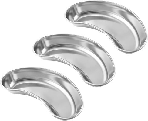 Bosky Stainless Steel Small Kidney Tray 6" inch Basin Emesis Bowl Surgical 12 oz Utility Reusable Dish(1) in Saudi Arabia