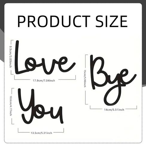 Love You Bye Sign Above Door, Wooden Wall Art Home Decor, Express Love & Warmth, Romantic Gift for Family, Lovers, or Valentine’s Day Decorations for Entryway, Hallway, or Living Room in Saudi Arabia