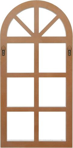 Toppay 2-Pack Distressed Arched Cathedral Window Frame Wall Decor, Antique White, 32 inchx16 inch in Saudi Arabia