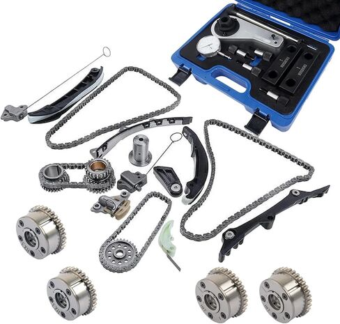 Timing Kit & Tool & VVT Phasers Replacement for 2013-2023 Maserati Quattroporte Ghibli Levante 3.0L V6 323513 299481 339038 276590 900028263 900028363 275555 336070 M156B C D in Saudi Arabia