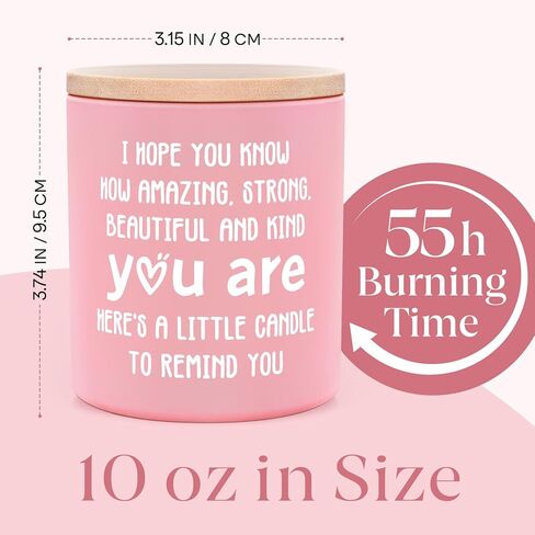 Inspirational Gifts for Women, You are Amazing Candle 10Oz, Encouragement Cheer Up Gifts for Women Friends on Birthday, Get Well Cancer Care Gift, Soy Wax Scented Candle in Kuwait