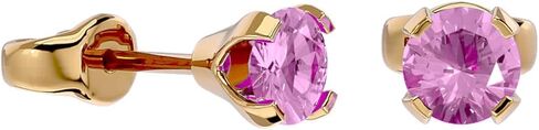 أقراط SuperJeweler مرصعة بالأحجار الكريمة 1/2 قيراط - سوليتير كلاسيكي - ذهب أبيض - ظهر احتكاك - 14KGF - الوزن الإجمالي 0.5 قيراط in Saudi Arabia