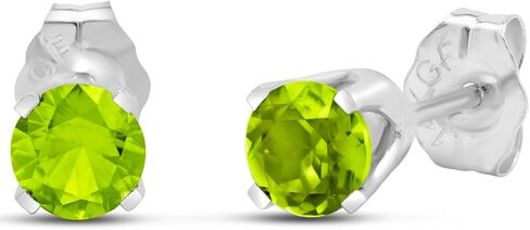 SuperJeweler 1/2 Carat Gemstone Stud Earrings - Classic Solitaire - White Gold - Friction Back - 14KGF - 0.5ct Total Weight in Saudi Arabia