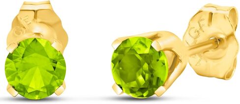 SuperJeweler 1/2 Carat Gemstone Stud Earrings - Classic Solitaire - White Gold - Friction Back - 14KGF - 0.5ct Total Weight in Saudi Arabia