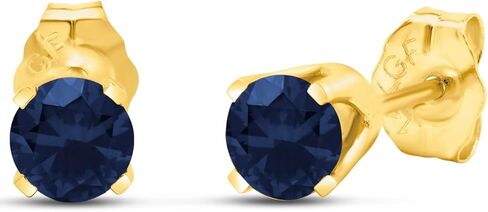 SuperJeweler 1/2 Carat Gemstone Stud Earrings - Classic Solitaire - White Gold - Friction Back - 14KGF - 0.5ct Total Weight in Saudi Arabia