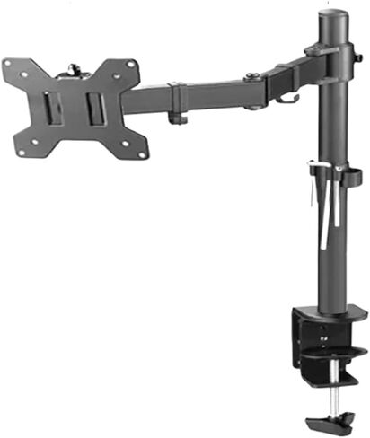M051 مشبك جروميت قاعدة حركة كاملة 360 درجة دوران كمبيوتر واحد 10 "-27" حامل شاشة ذراع طويل مراقب جبل الذراع 9.9 كجم حامل الكمبيوتر (مع نوعين من القاعدة) in Kuwait