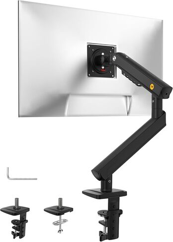 NB Single Computer Monitor Mount, Monitor Stand fits up to 32 Inch, Mechanical Spring Monitor Arm, VESA 75/100 mm, Model-A5(Black) in Kuwait
