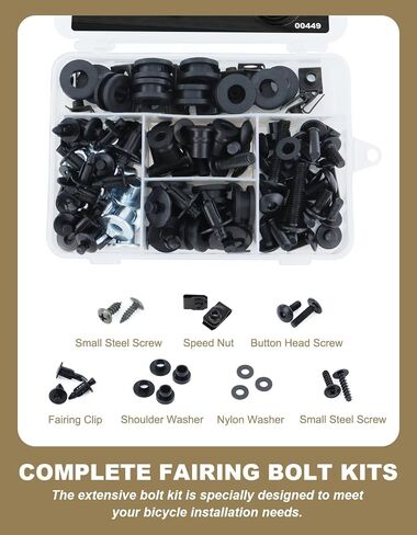 Full Sets Fairing Bolts Kit Compatible with YZF-R6 2006-2007 YZF R6 Complete Fairing Cowling Screws Mounting Bolt Cowling Screw Nut Fasteners Accessories in Kuwait