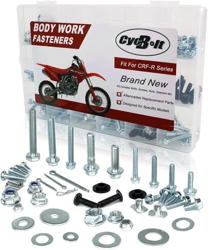 Dirt Bike Body Bolt Set Compatible with CRF450R CRF250R CRF150R CRF125R CRF450RX CRF250RX CRF450RWE Bodywork Screws 250 PCS Body Screw Kit Bolts Fastener Kits in Kuwait