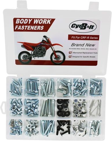 Dirt Bike Body Bolt Set Compatible with CRF450R CRF250R CRF150R CRF125R CRF450RX CRF250RX CRF450RWE Bodywork Screws 250 PCS Body Screw Kit Bolts Fastener Kits in Kuwait