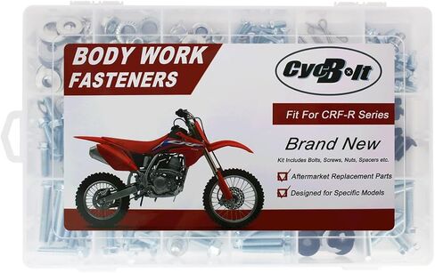 Dirt Bike Body Bolt Set Compatible with CRF450R CRF250R CRF150R CRF125R CRF450RX CRF250RX CRF450RWE Bodywork Screws 250 PCS Body Screw Kit Bolts Fastener Kits in Kuwait