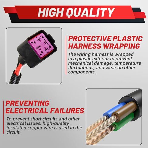 4C3Z12B637AA Upgraded Engine Wiring Harness Compatible with Ford F250 F350 F450 F550 2004 6.0L Powerstroke Diesel for Ford Super Duty 2003-2007 Replace 4C3Z-12B637-AA in Kuwait