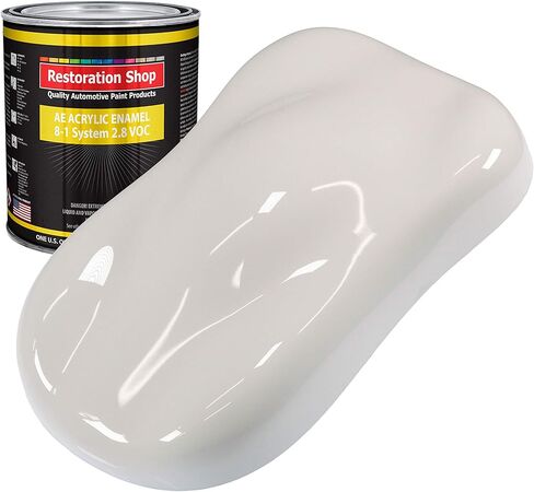 Restoration Shop - Oxford White Acrylic Enamel Auto Paint - Quart Paint Color Only - Professional Single Stage High Gloss Automotive, Car, Truck, Equipment Coating, 2.8 VOC in Saudi Arabia