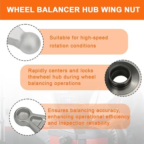 812103 Wheel Balancer Hub Wing Nut for Hunter DSP w/ 40mm X 8mm Shaft Thread Pitch,Compatible with DSP7700, DSP8500, DSP9000, DSP9200, DSP9500, DSP9600,GSP9700 in Kuwait