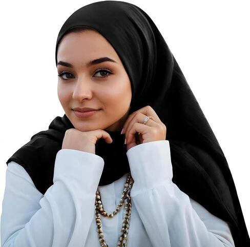 حجاب قطني وشاح حجاب ناعم للنساء حجاب مودال حجاب مسلم in Saudi Arabia
