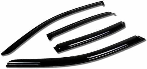 Window Deflector Tape-on Fit for 2002 2003 2004 2005 2006 2007 2008 A-u-di A4/S4/Rs4 Sedan Window Visor Rain Guard Dark Smoke in Saudi Arabia