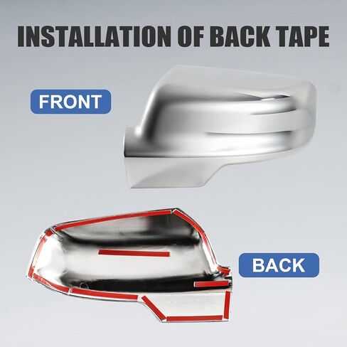Side Mirror Covers for Dodge Ram 1500 2019-2025 Self-Adhesive Side Mirror Caps(Chrome) in Saudi Arabia