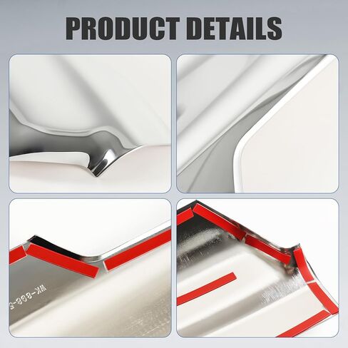 Side Mirror Covers for Dodge Ram 1500 2019-2025 Self-Adhesive Side Mirror Caps(Chrome) in Saudi Arabia