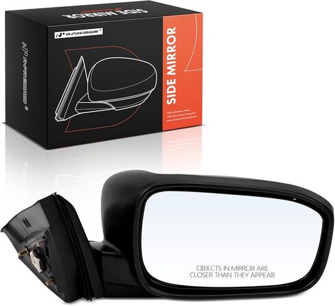 مرآة باب كهربائية جانبية للركاب من A-Premium - متوافقة مع Honda Accord 2003 2004 2005 2006 2007 - مرآة رؤية خلفية خارجية غير قابلة للتدفئة وقابلة للطي باللون الأسود الناعم in Saudi Arabia