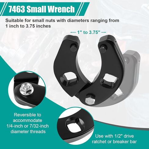 Gland Nut Wrench, Adjustable Hydraulic Cylinder Spanner, 1266 & 7463, Spanner Wrench for Farm & Construction Equipment in Kuwait