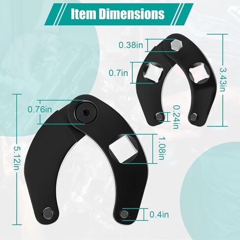 Gland Nut Wrench, Adjustable Hydraulic Cylinder Spanner, 1266 & 7463, Spanner Wrench for Farm & Construction Equipment in Kuwait