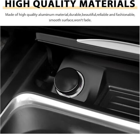 Cigarette Lighter Plug Cover, Waterproof Dustproof Cigarette Lighter Socket Cover Cap Vehicle Decoration, Aluminum Button Plug Replacement fit for Most Cars SUVs Trucks (Black) in Saudi Arabia