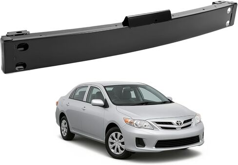 KUAFU Rear Bumper Reinforcement Compatible with 2009-2013 Toyota Corolla Model Replacement for 5202302130 TO1106198 Rear Impact Bar Bumper Support Bracket Steel Electrophoresis Black in Saudi Arabia